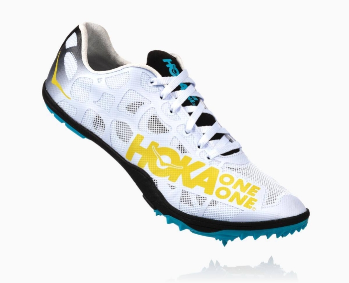 Hoka Piggsko Outlet - HOKA ONE ONE Rocket LD Herre Hvite [NO-79XGWB]